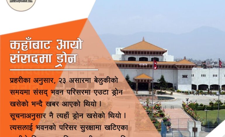 कहाँबाट आयो संसदमा ड्रोन